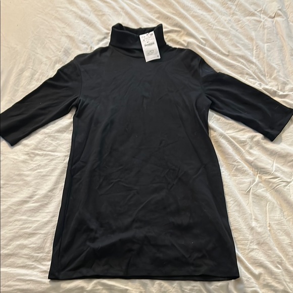 Zara - Black Turtleneck Quarter Sleeve dress - Picture 1 of 1